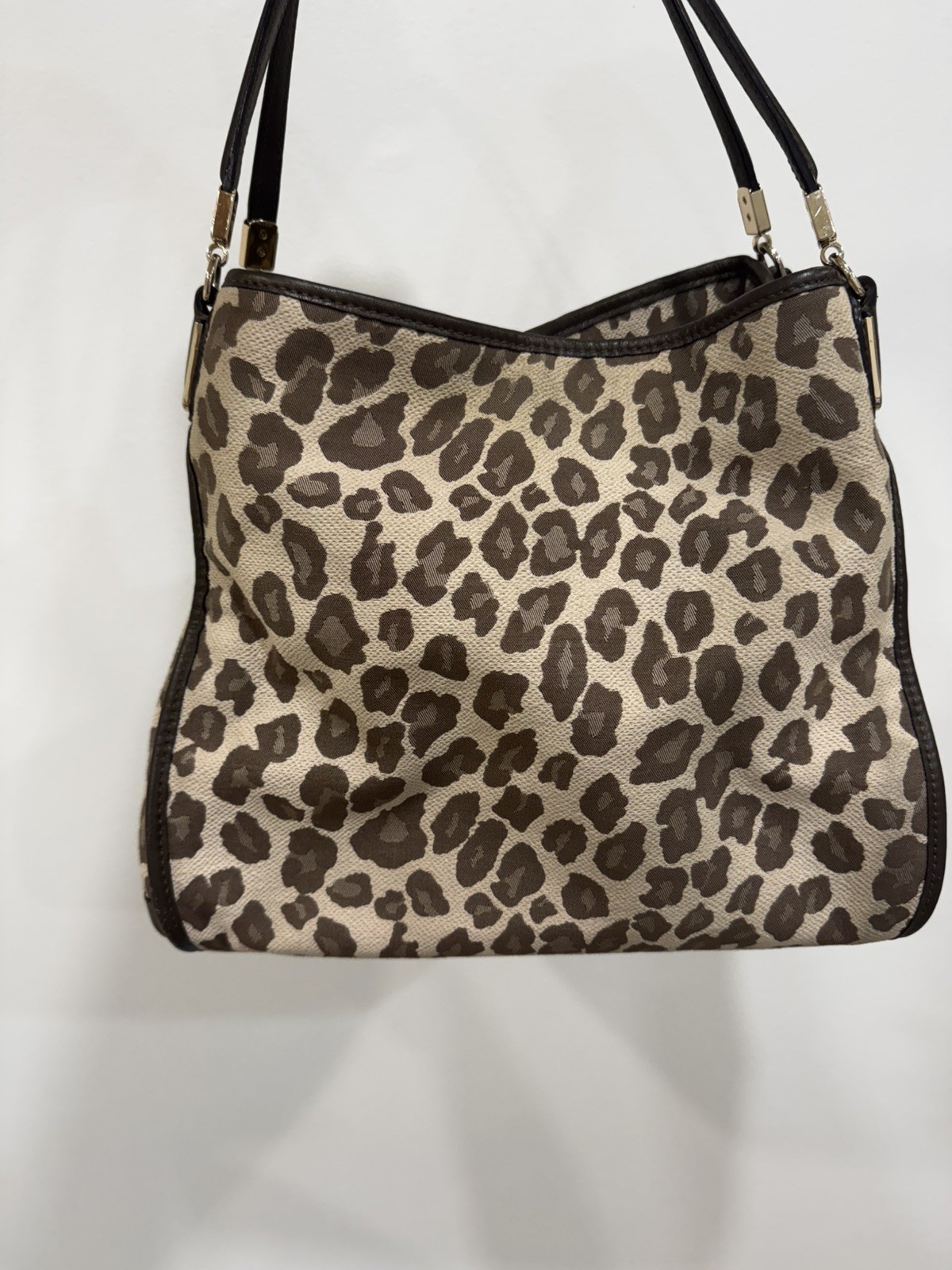 Coach Madison Phoebe Ocelot Print Shoulder Bag