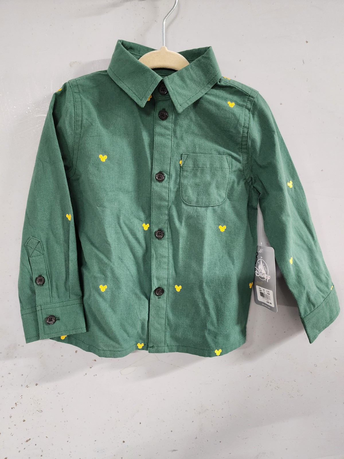 Disney Mickey Mouse Button-up Shirt-2, 3, 4, 5/6, 9/10, 11/12, 13, NWT FREE SHIP