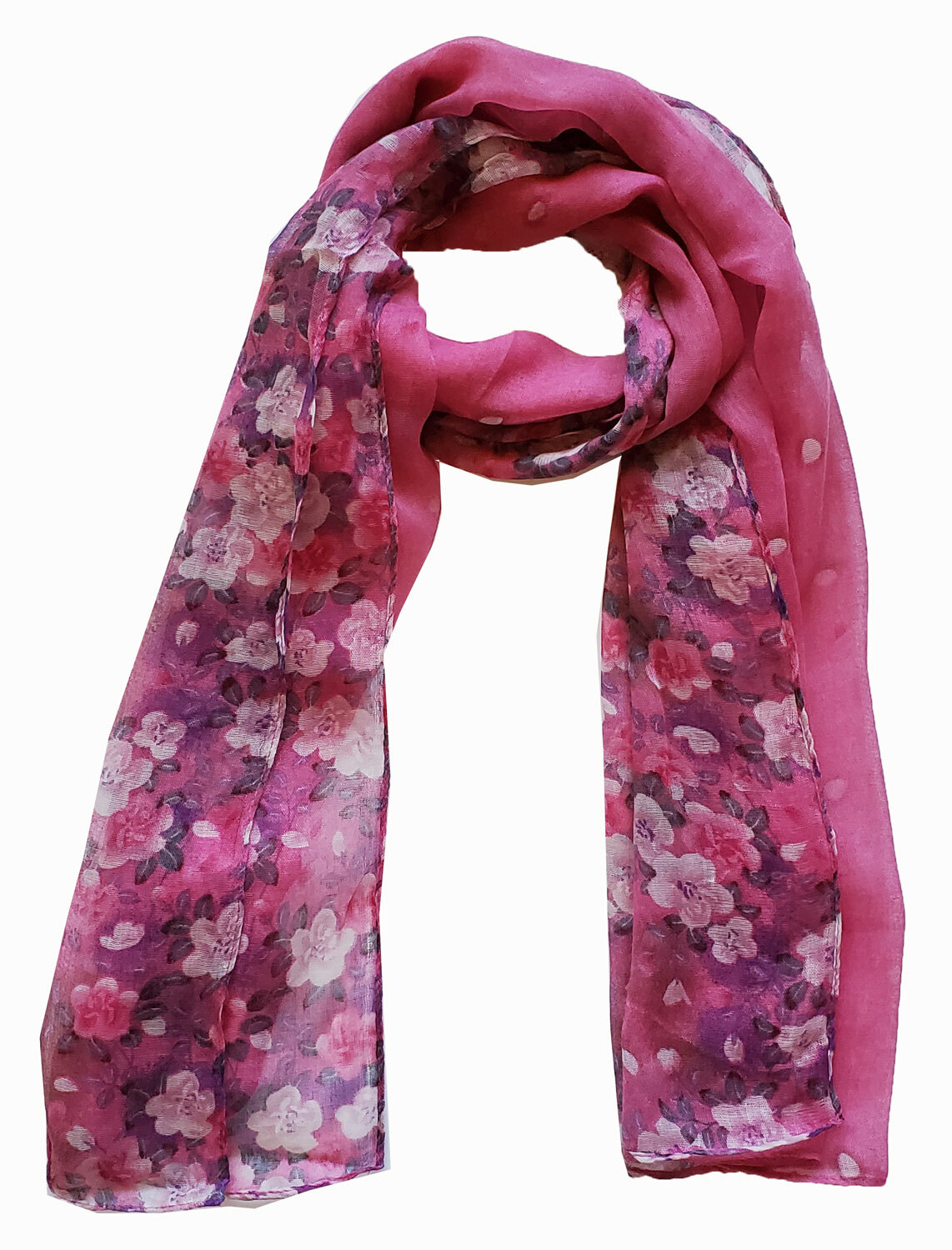 Scarf Prunus Flowers Lightweight Scarves for Women Girls Spring Fall