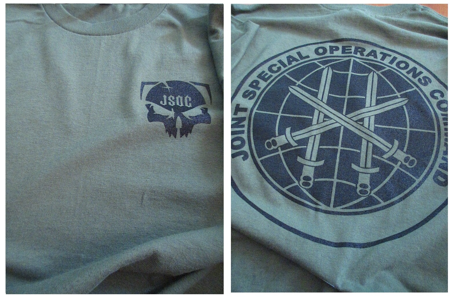 The Joint Special Operations Command (JSOC) Silkscreen (USSOCOM) T-Shirt LARGE