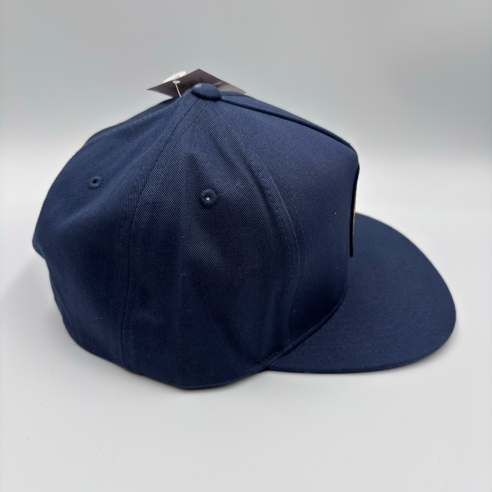 Vans Off The Wall Navy Blue Checkered Side Snapback Hat VN0A3I7ALKZ OS NEW