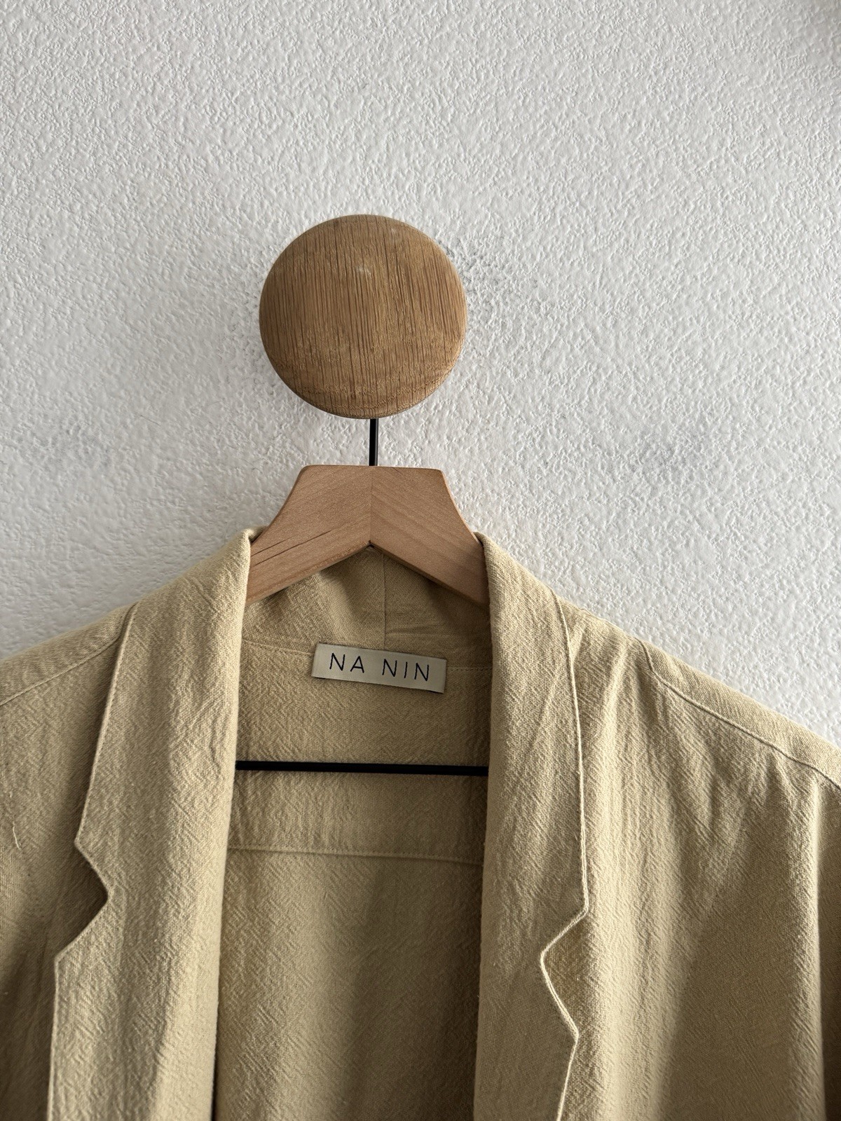 Na Nin Charlie Waffled Cotton Blazer One Size
