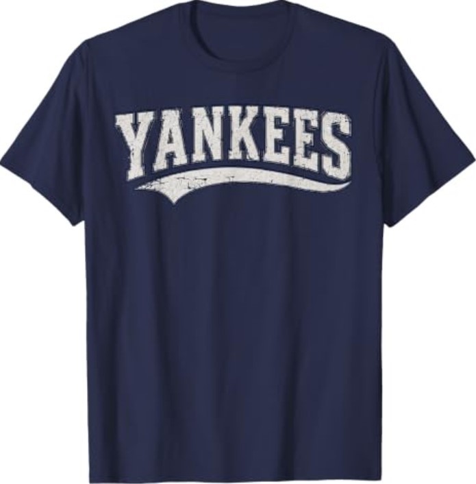 Yankees Vintage Retro Style Tee, Classic 70s & 80s Yankees T-Shirt