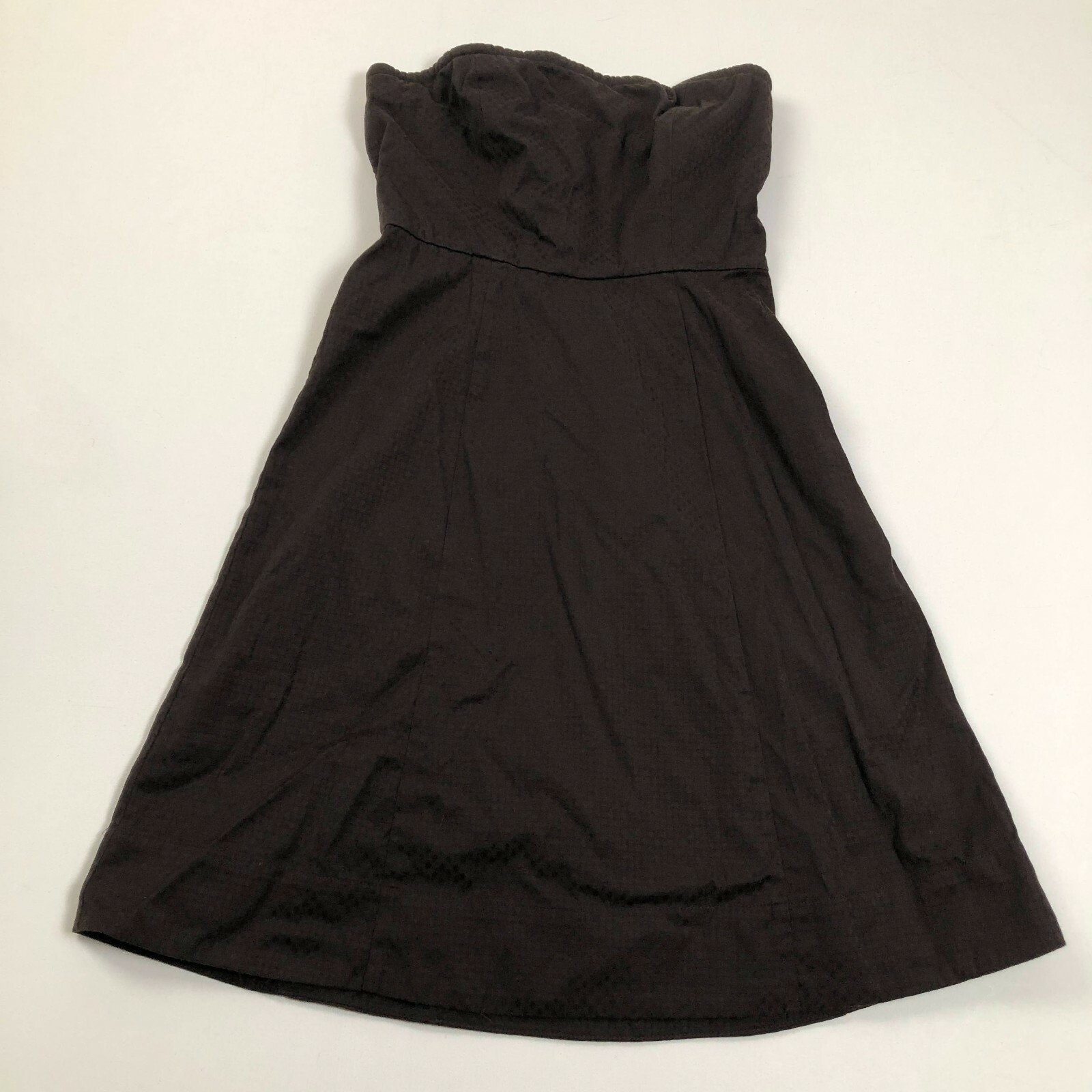 The Limited Strapless Dress Women’s 2 Brown A Line Sleeveless Side Zipper Summer