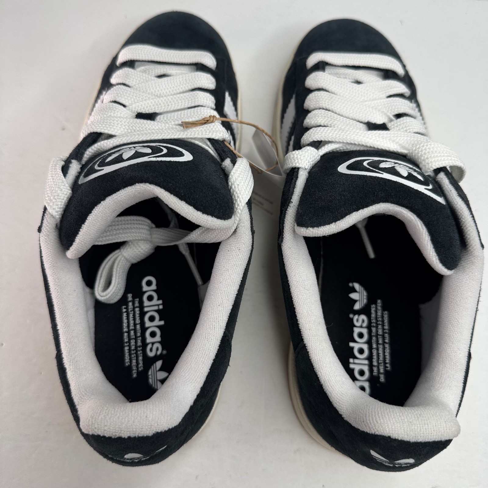 Adidas Campus 00s Mens Core Black White Gum Suede Sneakers HQ8708 Size 8