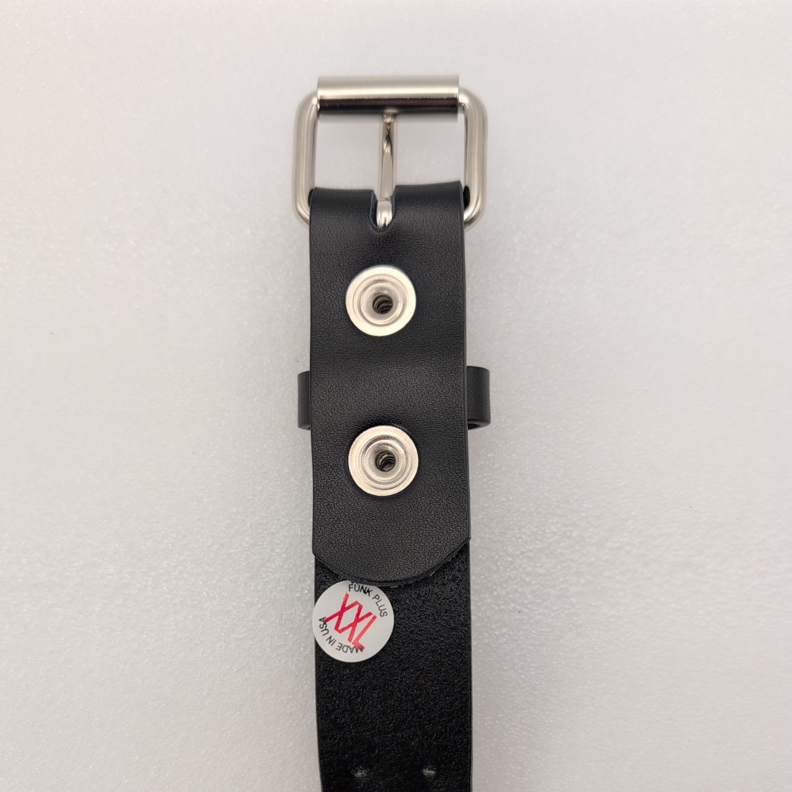 Funk Plus Double Row Pyramid Stud Leather Belt Punk Gorh Style Made In USA XXL