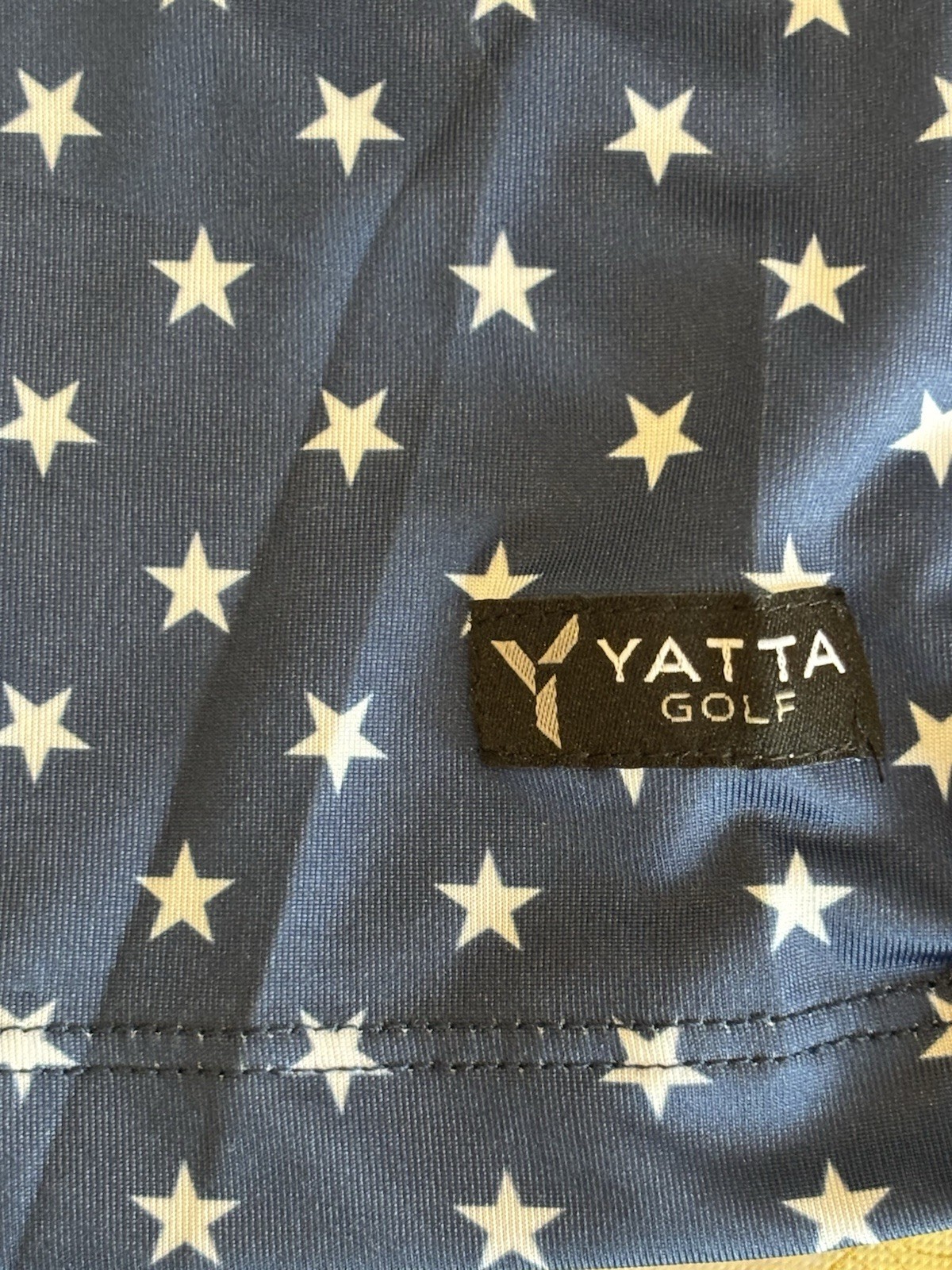 Golf Polo Shirt Stars Print Patriotic Mens XL & XXL Navy Blue July 4th NWT Gift