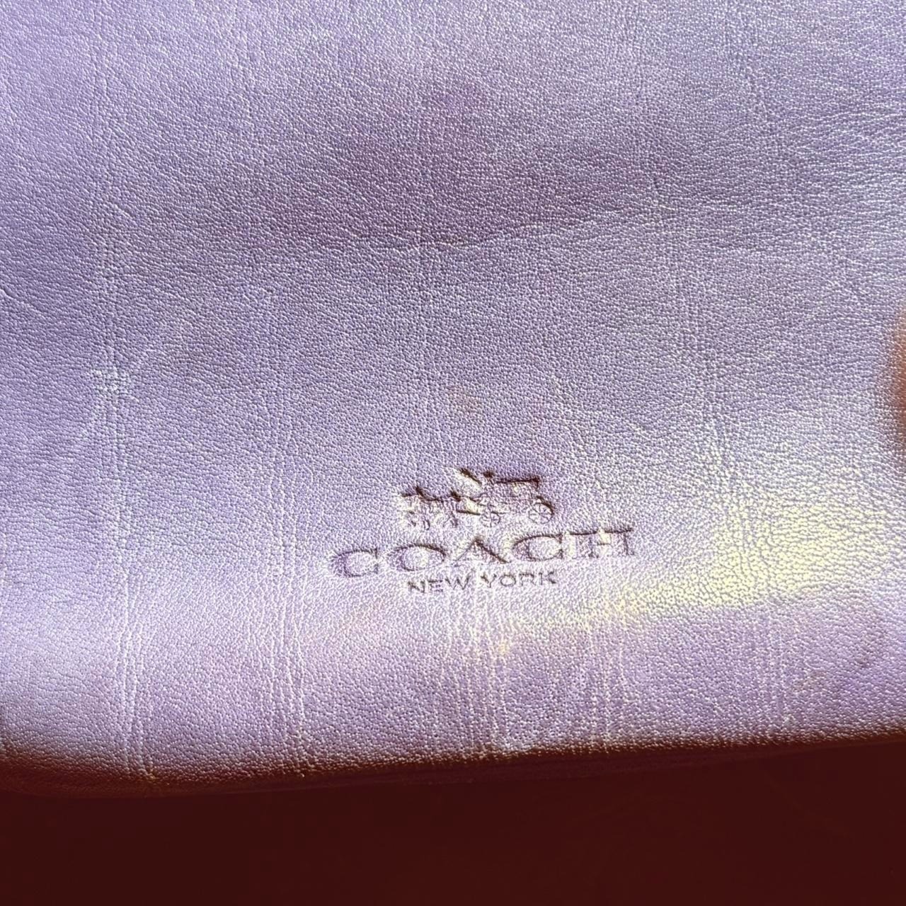 Coach Bleeker Style Duffel Bucket Bag Purse Purple