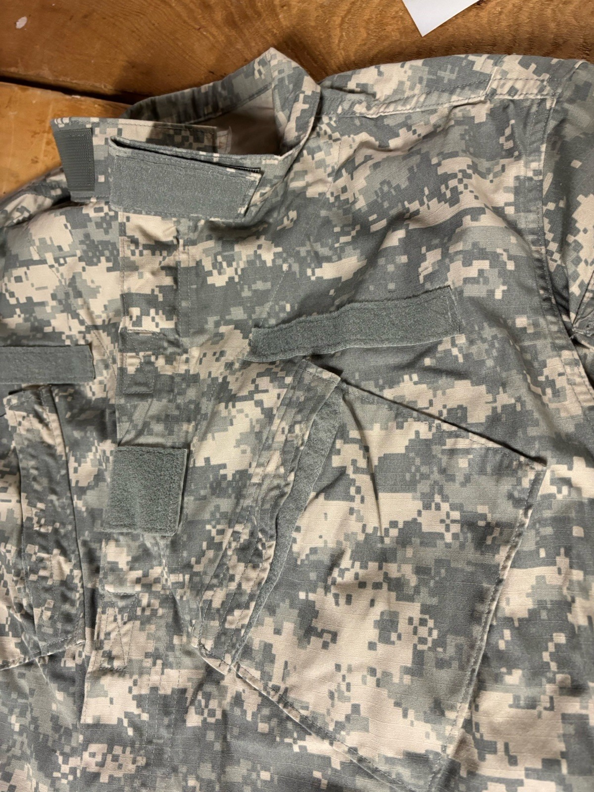 USGI Digi Camo ACU Combat Jacket Coat Medium M L Long Tall Army Ripstop Zip-up