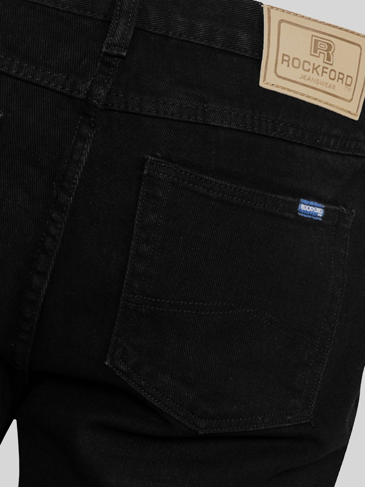 Rockford Mens Black Denim Jeans Comfort Fit 30″ 32″ 34″ 36″ 38″ 40″ (RJ320)