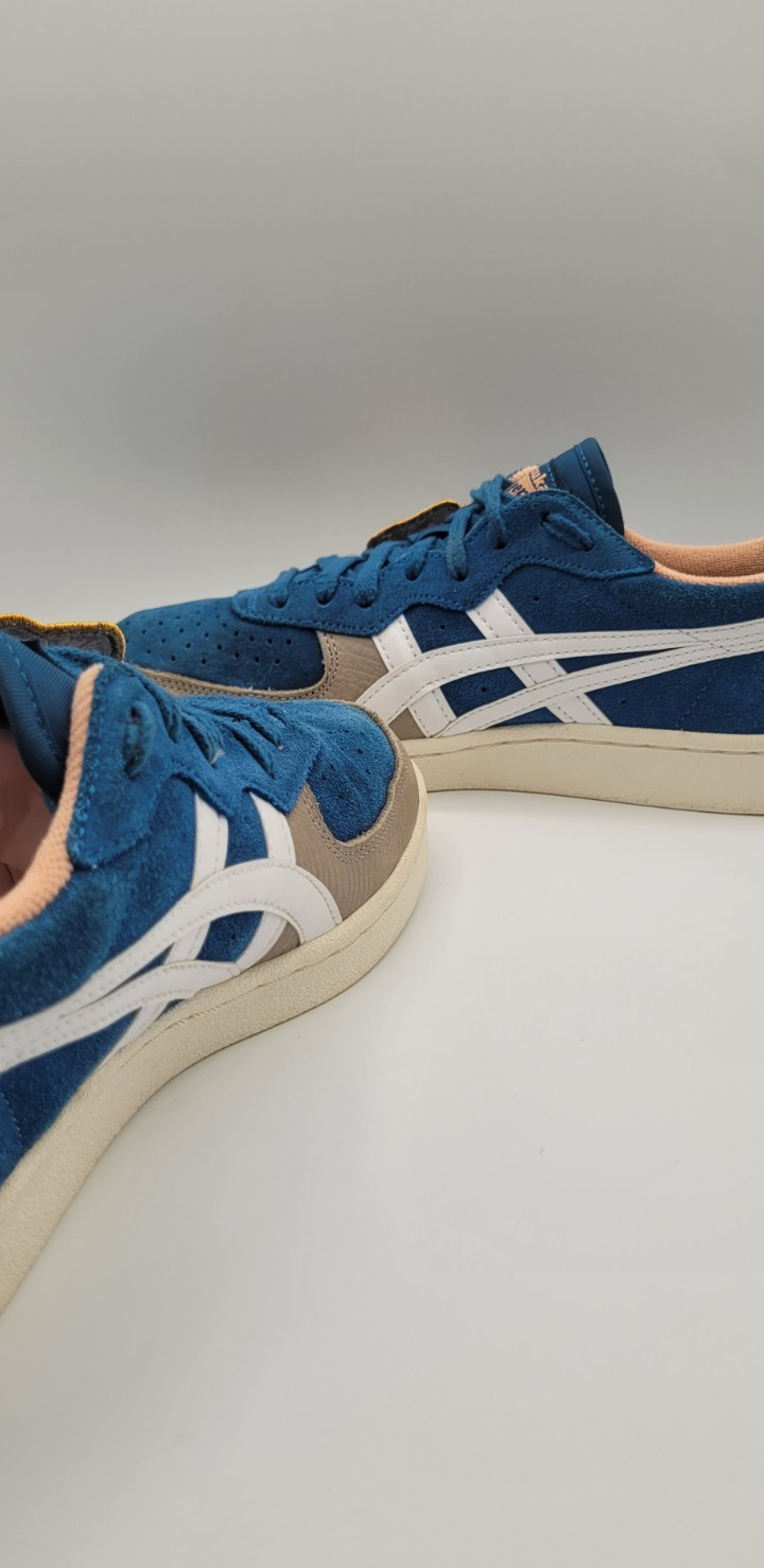 Onitsuka Tiger GSM SD Mens 9 Blue Suede Sneakers Rare Patch Logo Japan Style