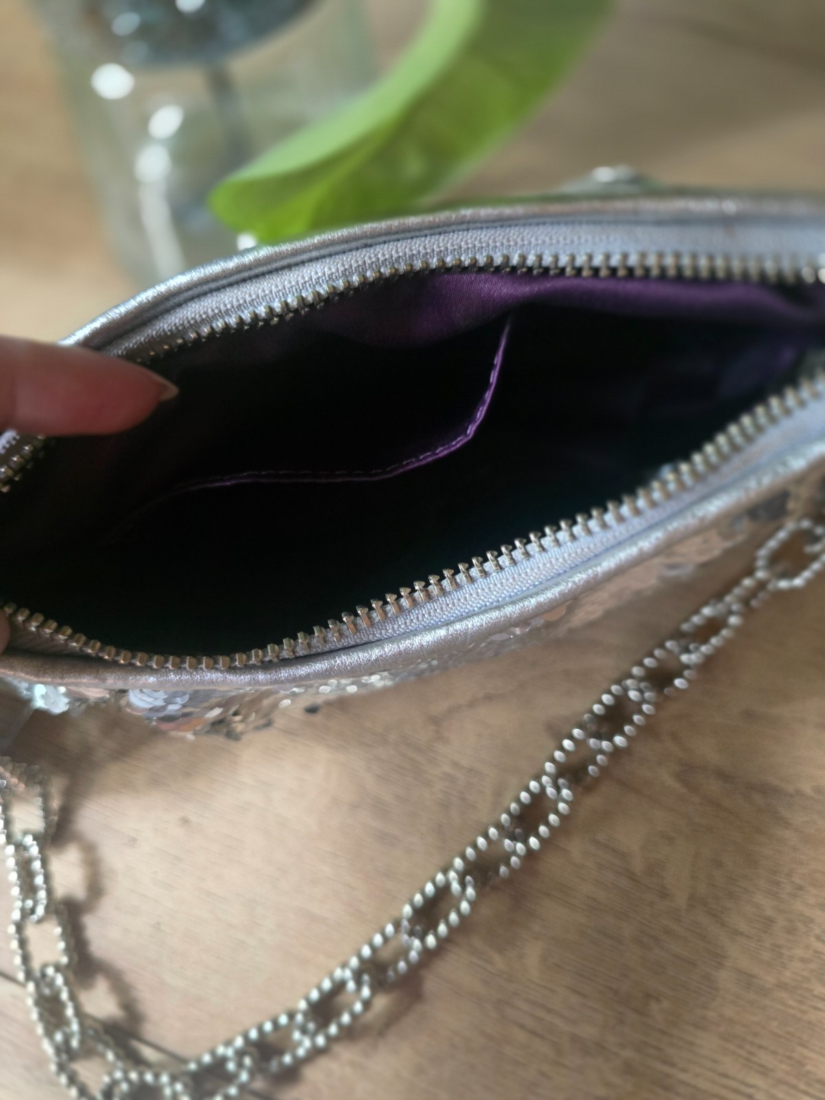 Coach Graduation Poppy Sequin Clutch Party bag