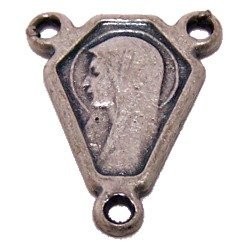 Sacred Heart with Mary Center piece – Pewter (1.1 cm-0.4″)