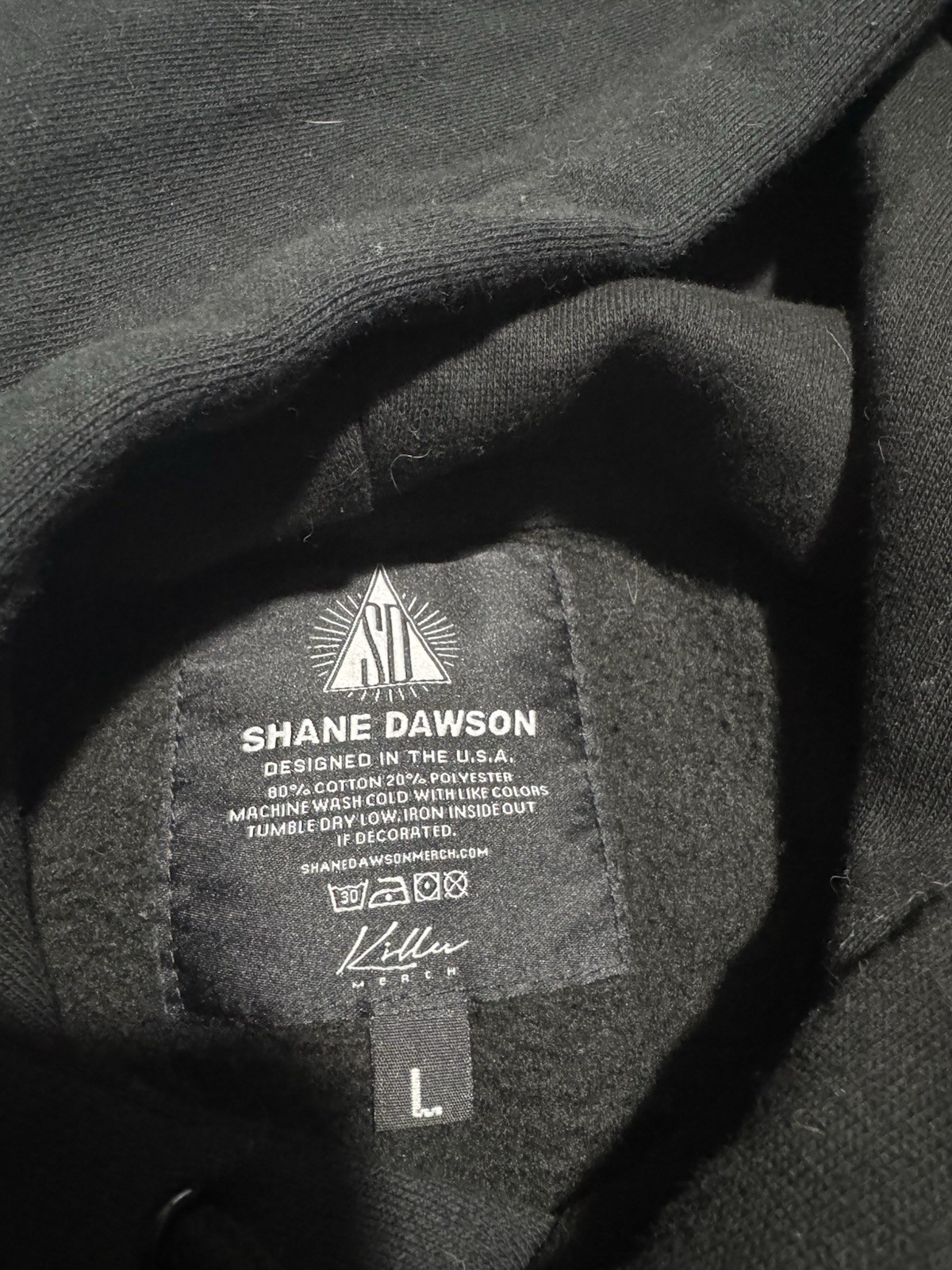 Shane Dawson Black Hooded Pink Pig Sweatshirt, Large #798