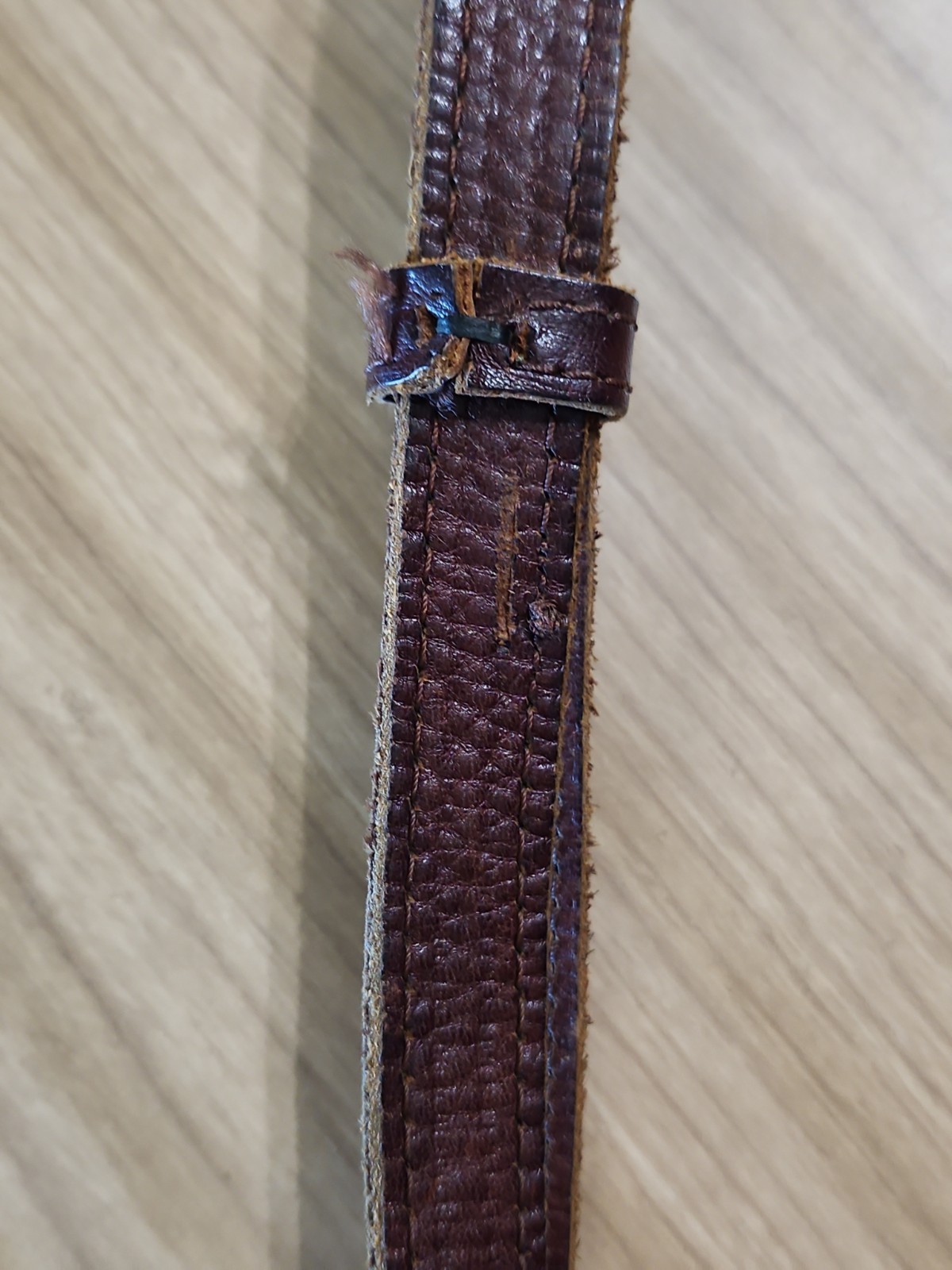 Leaders In Leather Tooled Leather Purse Made In Paraguay Brown Adjustable Strap