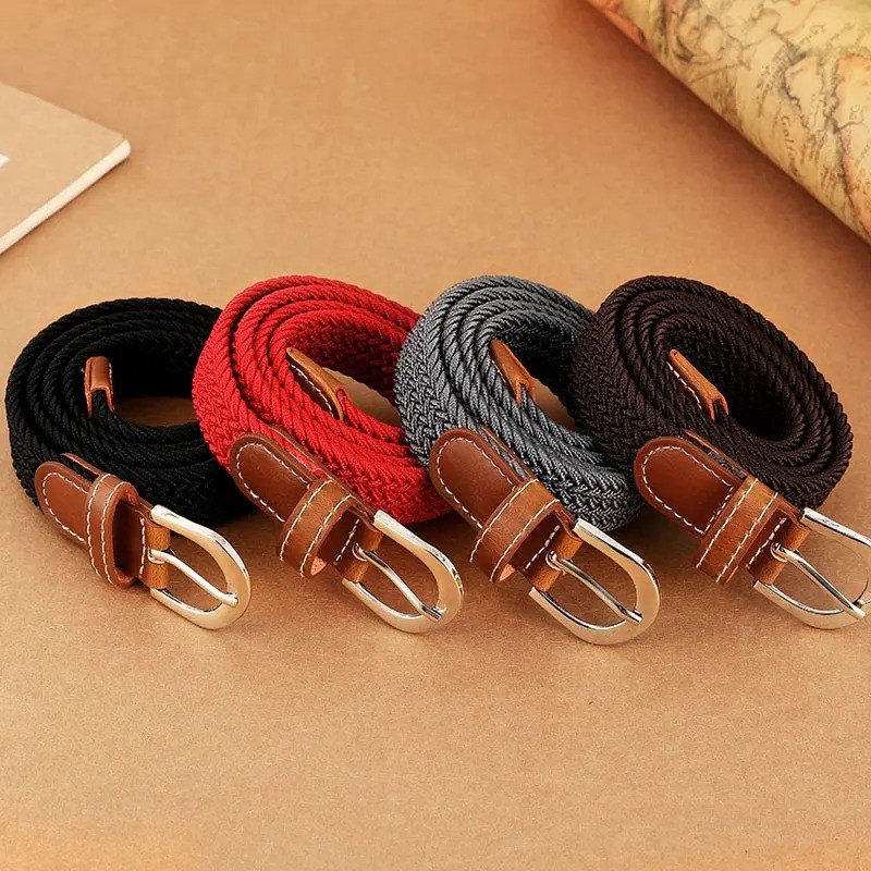 Elastic Fabric Braided Belt,Enduring Stretch Woven Belt for Unisex Men/Women/Jun