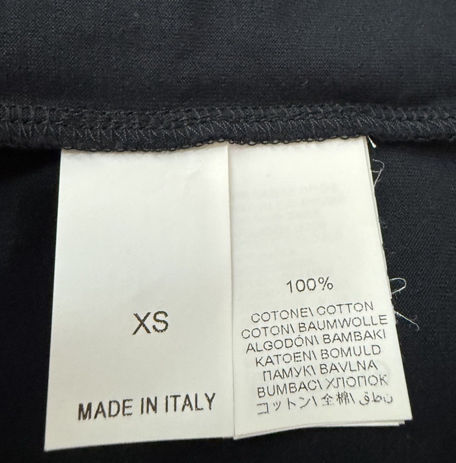 BRUNELLO CUCINELLI Embellished pocket T-shirt Navy Blue Size XS