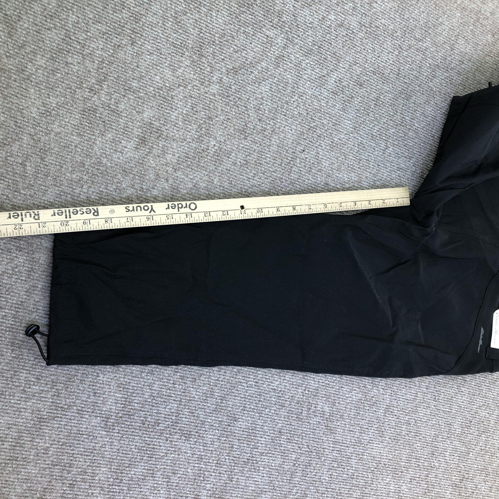 Eddie Bauer Pants Womens 4 Black WR Rainier Capri Water Resistant Hiking UPF 50