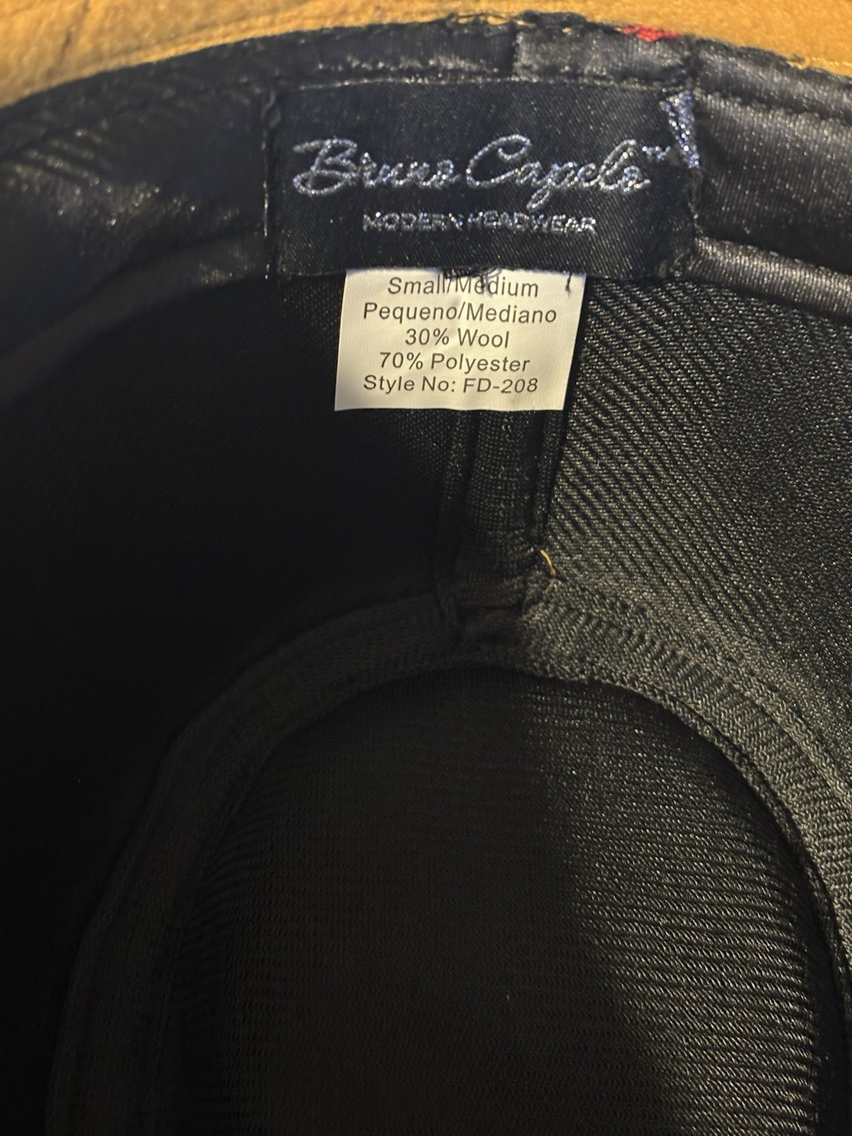 Bruno Capelo Fedora Mustard Color Small to Medium, New With Tags