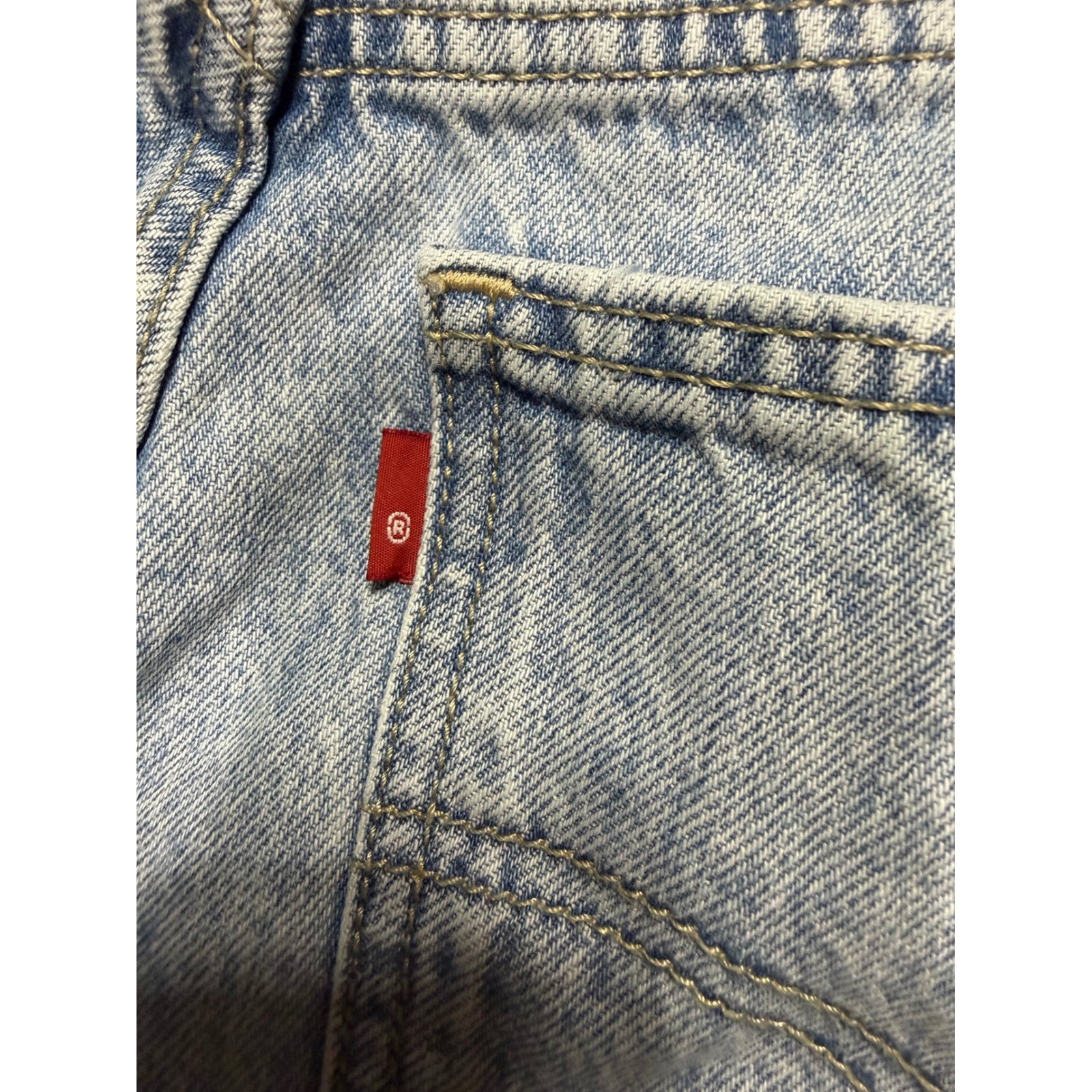 Levi’s Low Pro Straight Jeans Light Wash Blue Denim Women’s Size 30