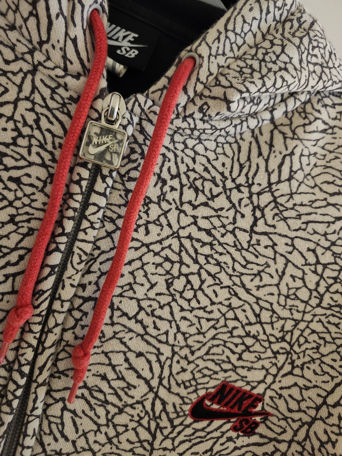 Nike SB Jordan/Elephant Print Full Zip Hoodie 2007 P-Rod Size Medium