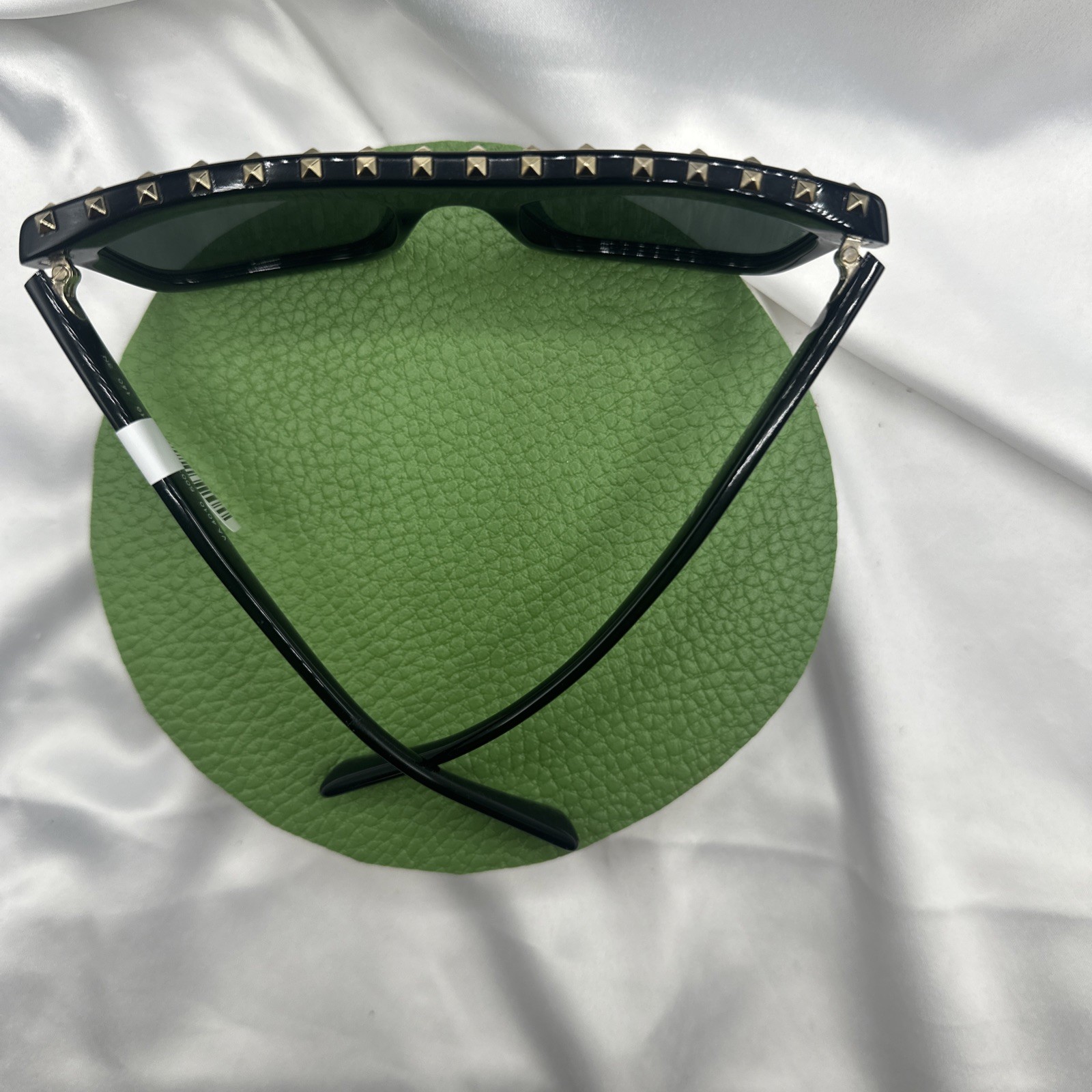 NWT VALENTINO Black/Grey /Gold spikes Sunglasses. NO case.#BL2107270. See pics.