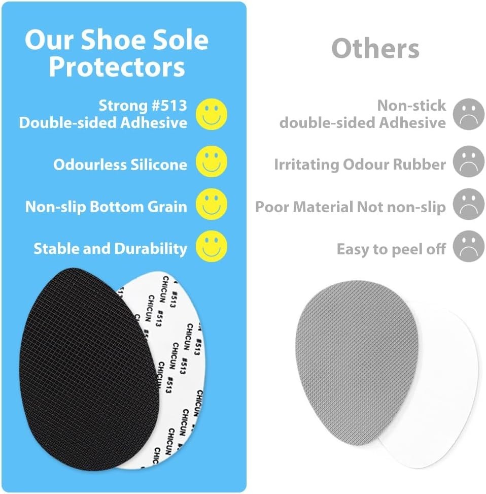 Non-Slip Yellow Shoe Pads – High Heels Anti-Slip Gel Sole Protectors, Pack of 4