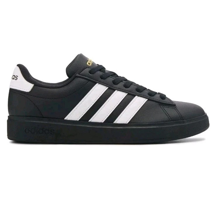 Adidas Grand Court 2.0 Shoes Mens Black White Outdoor JR0546