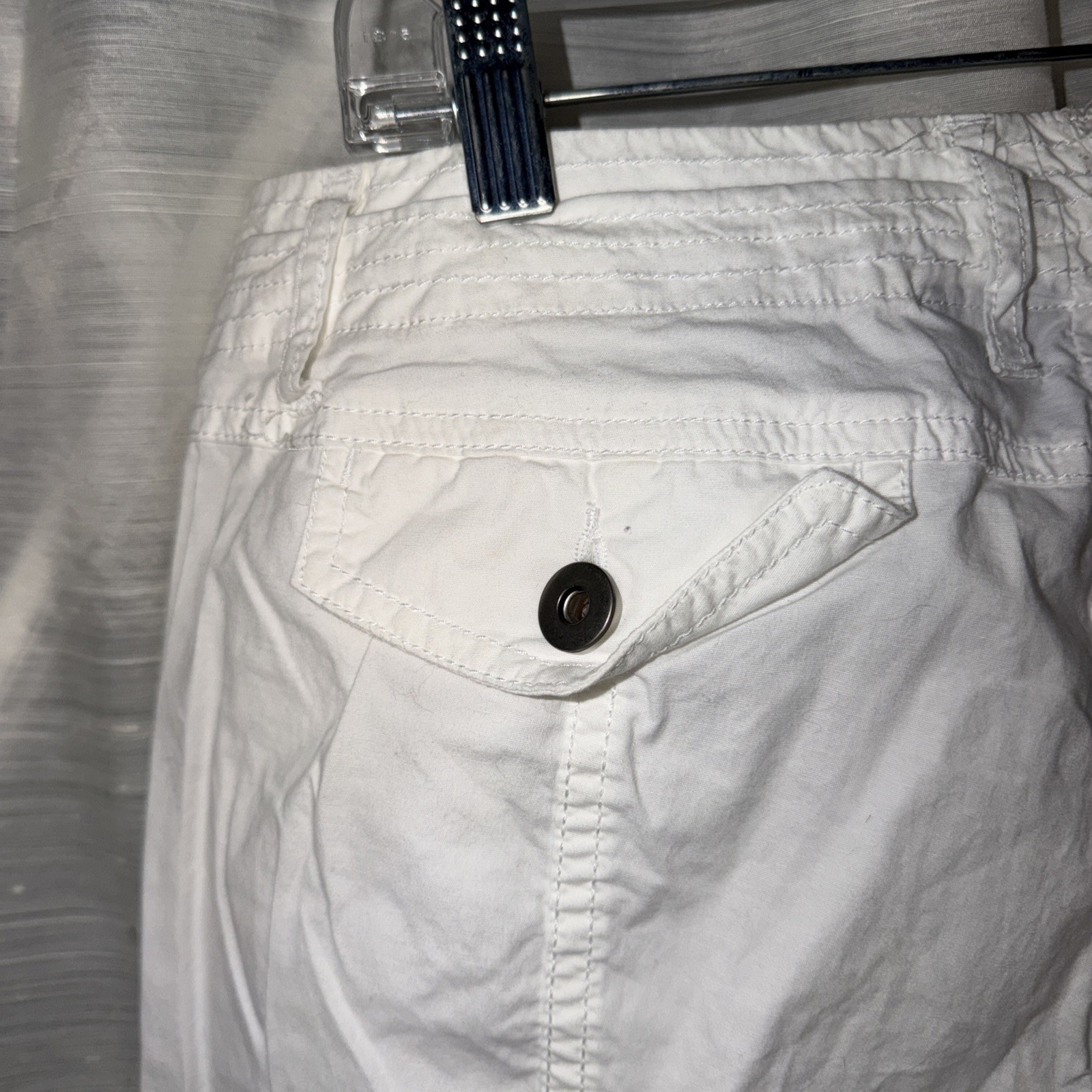 NWT Inc International Concepts Cargo Capri Pants Adjustable Hems Boho Size 6