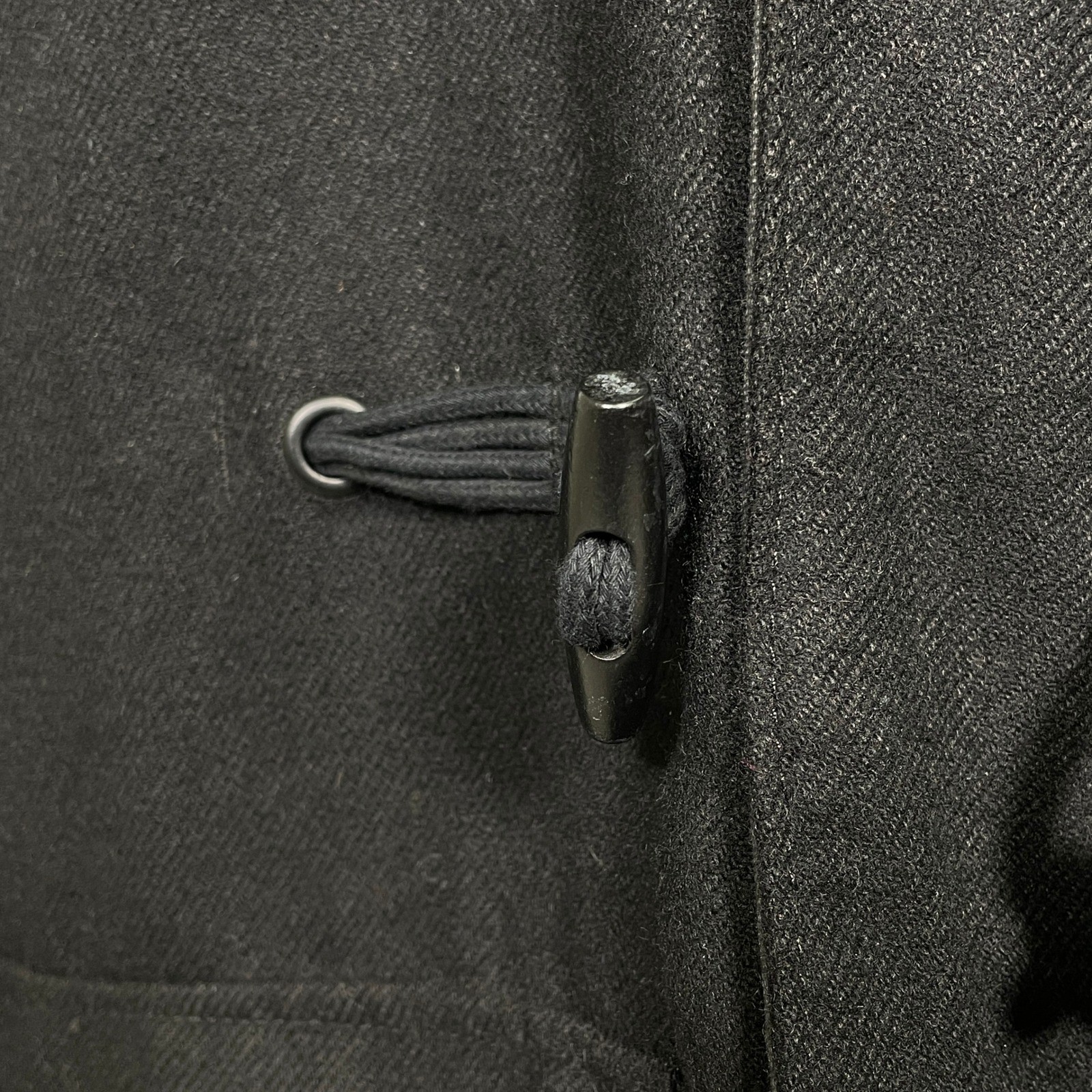 Billabong Black Wool Blend Toggle Duffle Coat Jacket Men’s XL