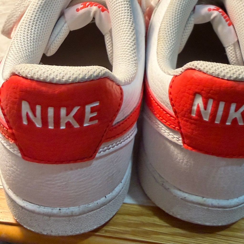 Nike Air Force 1 ’07 White Red Leather Sneakers Men’s Size 11 DH2987-100