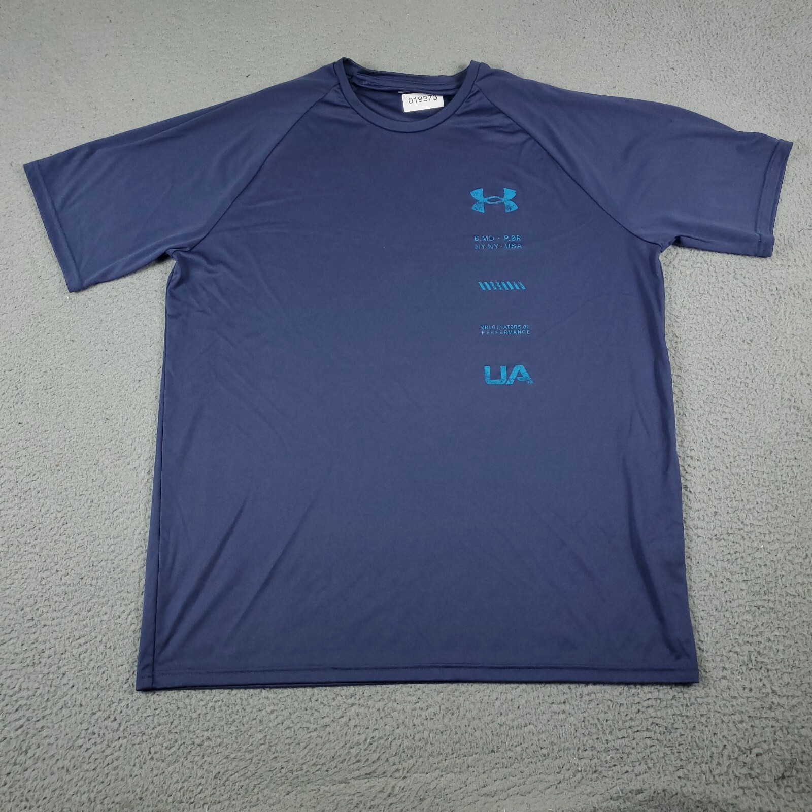 Under Armour T Shirt Mens Size XL Blue Heatgear UA Active Work Out Adult