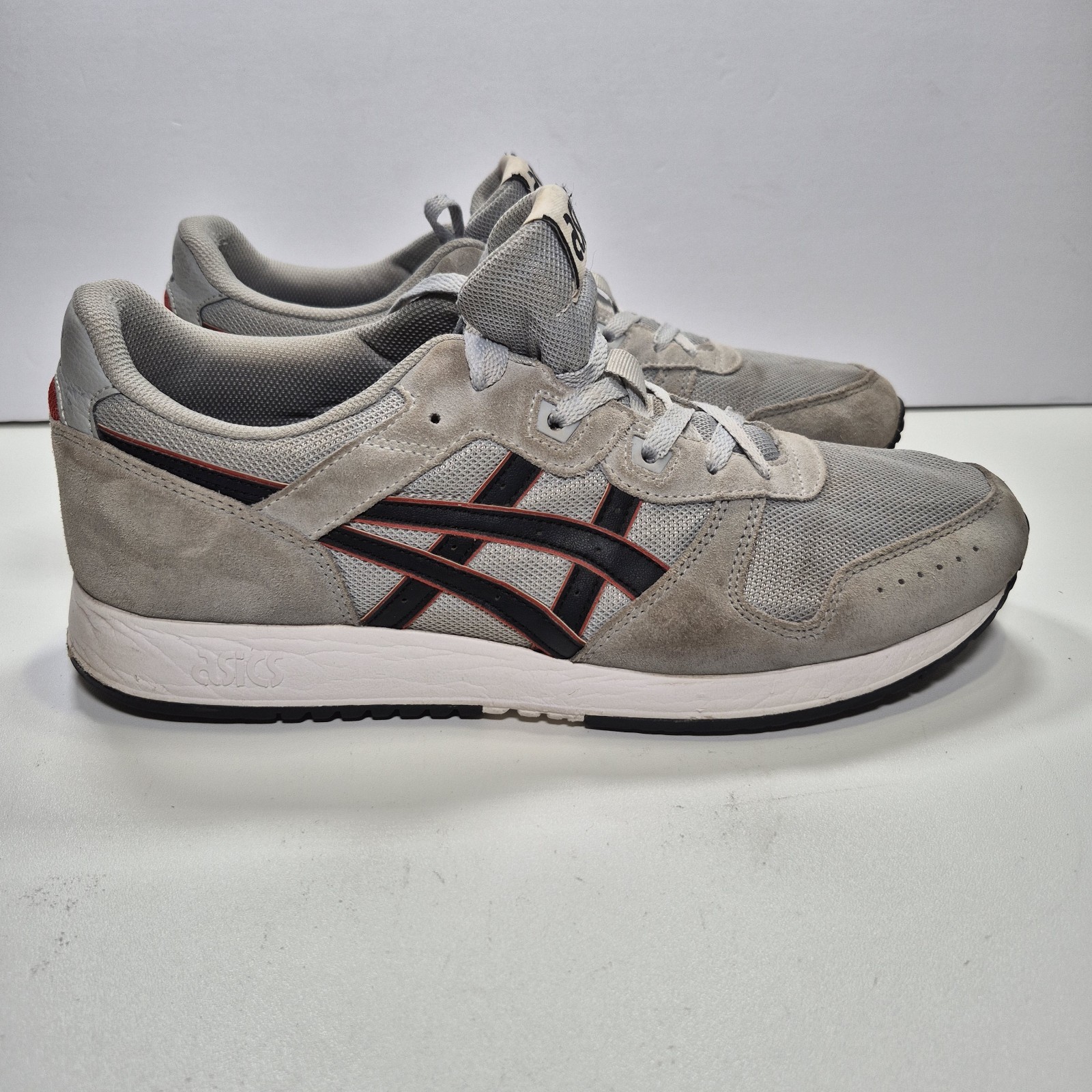 Asics Shoes Lyte 1201A477 Classic Men’s Size 12 Red Black Gray Casual Running