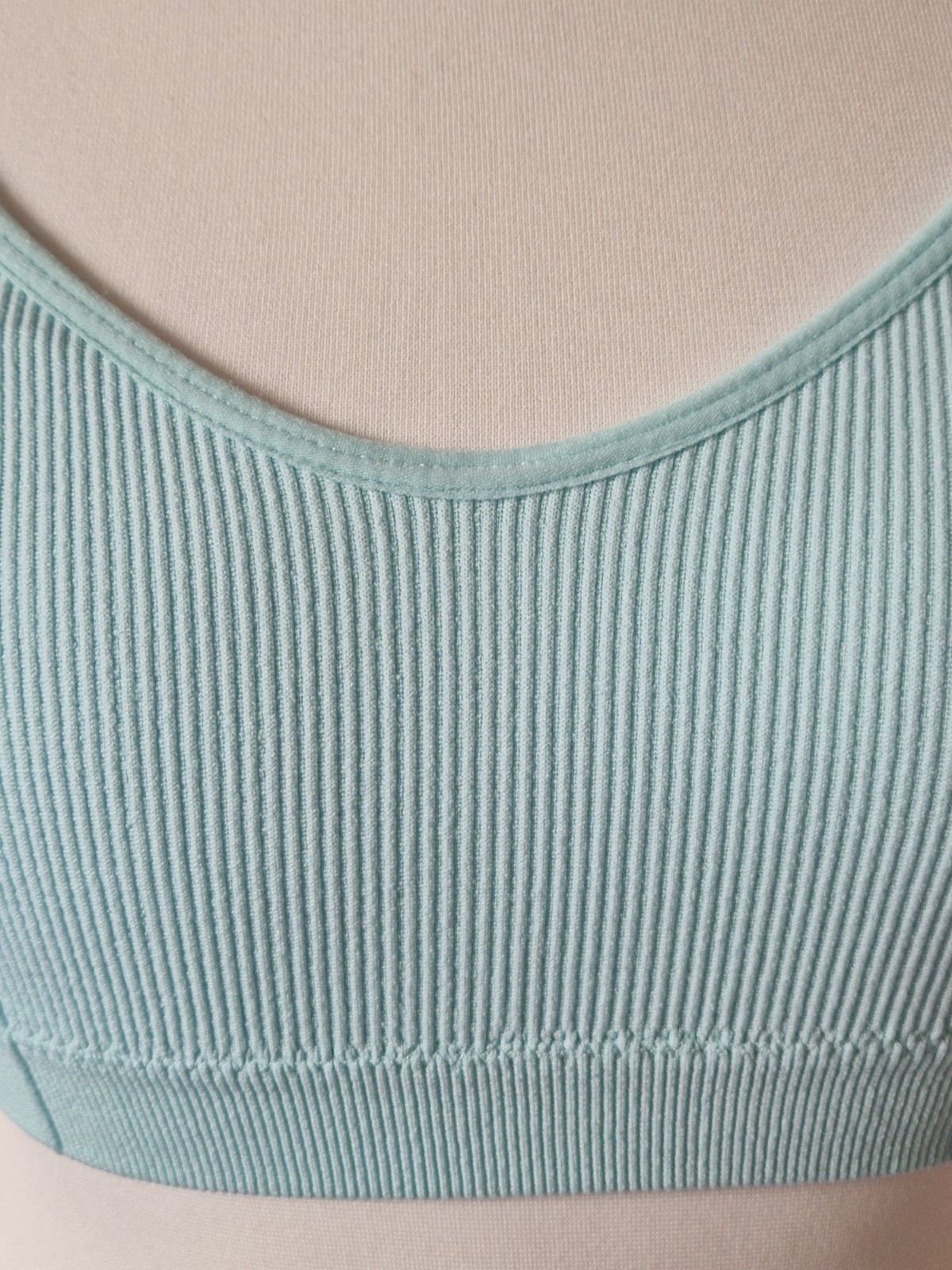 Small 10/12 Primark Bra Crop Top Blue Removable Padding Multiway Straps VGC
