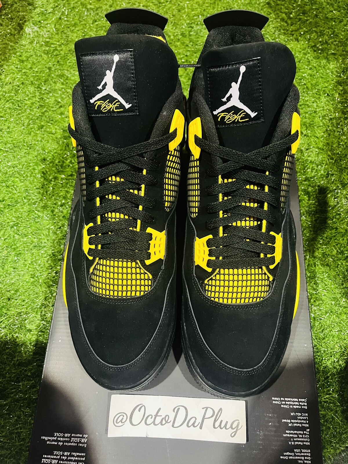 Nike Air Jordan 4 Retro Thunder Yellow Mens Multi Sizes DH6927-017