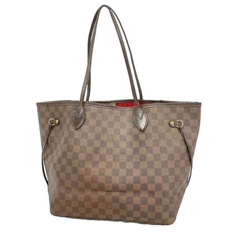 Louis Vuitton Neverfull MM N51105 Damier Tote Bag Brown Auth France