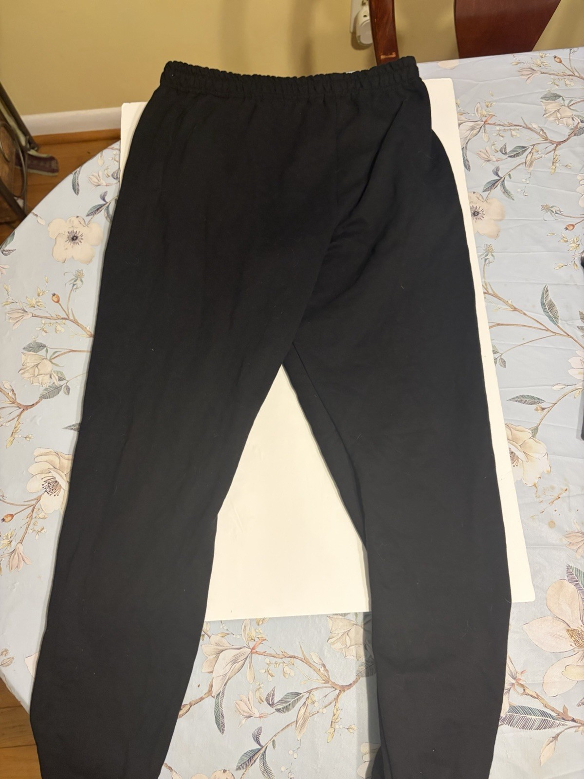 Athletic Works Men’s Sweatpants M 32-34 Black Fleece Cotton/Poly Drawstring
