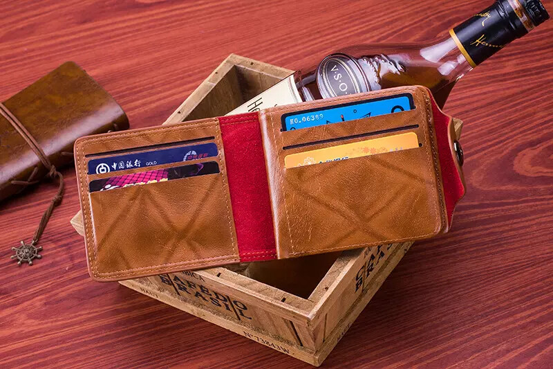 Men’s Wallet with Hasp US100 One Hundred Dollar Embossed Vintage