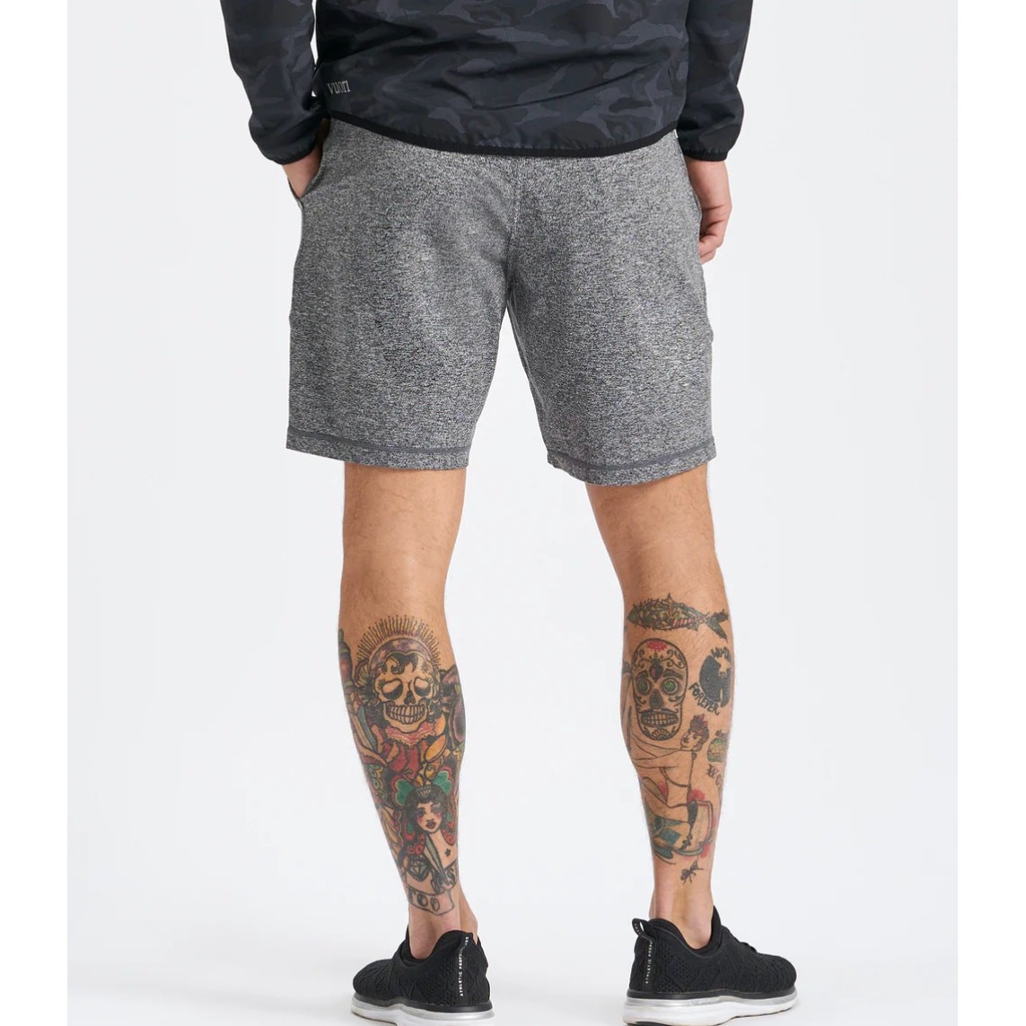 VUORI Ponto Performance Short 7″ in Heather Grey Size Men’s Medium