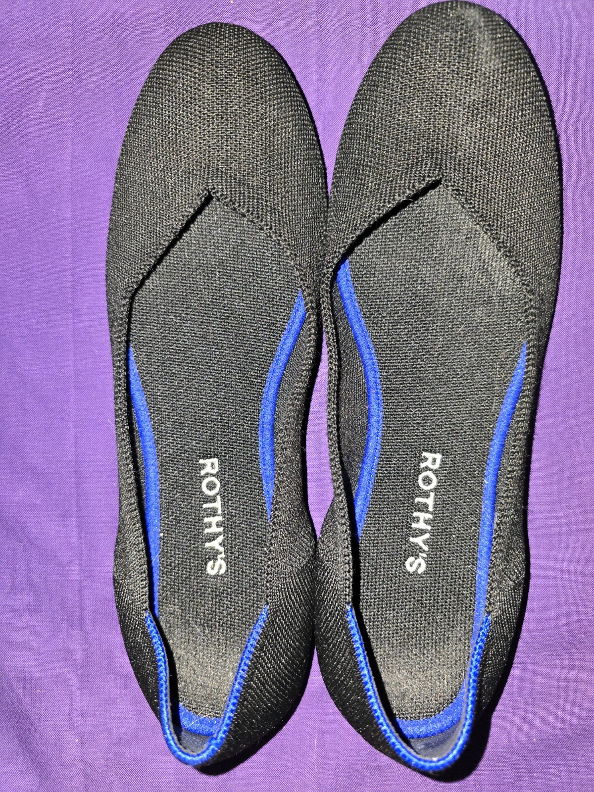 Rothy’s Flats Black Women’s Size 10 Travel Lightweight Comfy
