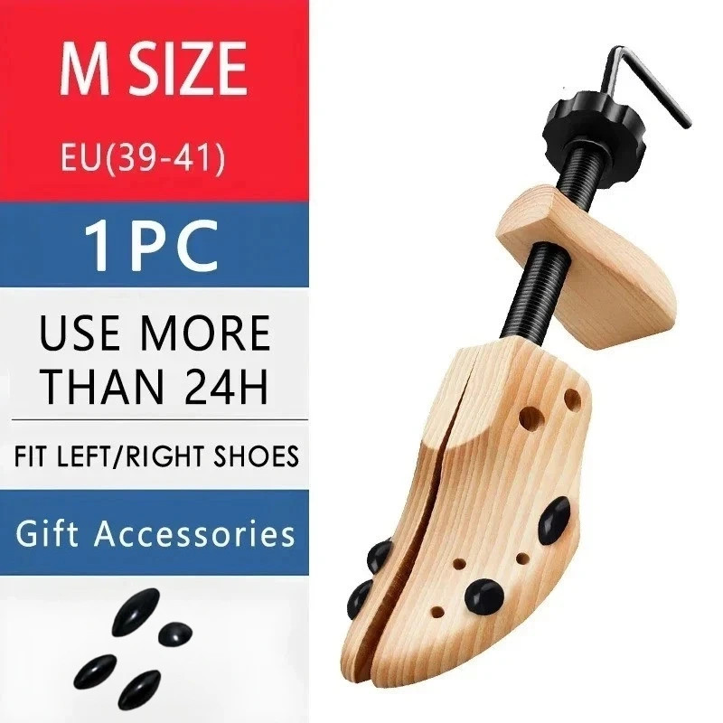 2-Way Wooden Adjustable Shoe Stretcher Expander Men Women Boot Size US 5-13