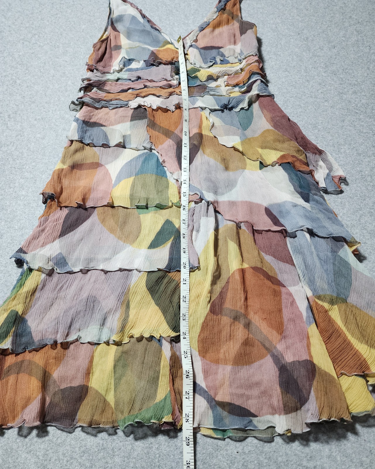 Vintage Rare Moschino Cheap And Chic silk ruffles dress size M