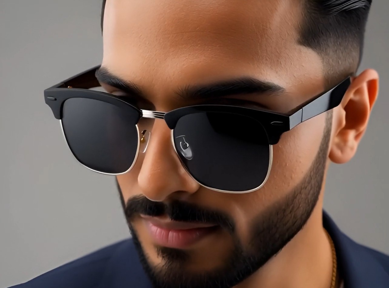 Men Sunglasses Hip Hop Street Wear Outdoor Cholo Dark Black Lens Rapper Gangster