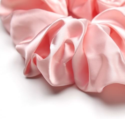 Oversized Satin Scrunchies for Women – 2 Pack Extra Large Hair Ties Accessories,