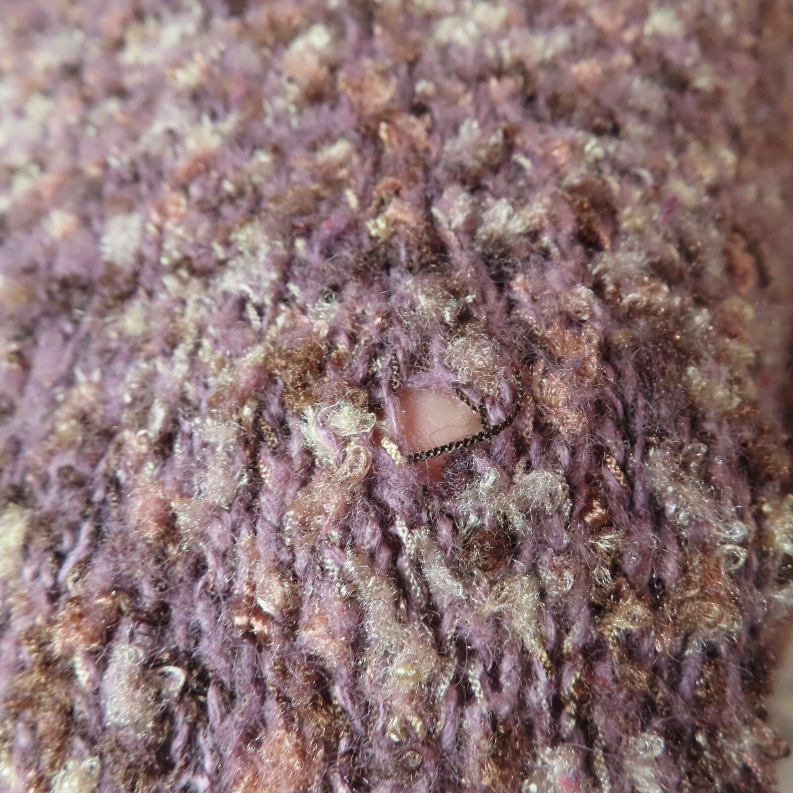 CEDAR CANYON Sweater Womens Large Purple Chunky Knit Wool Blend Outdoor VTG