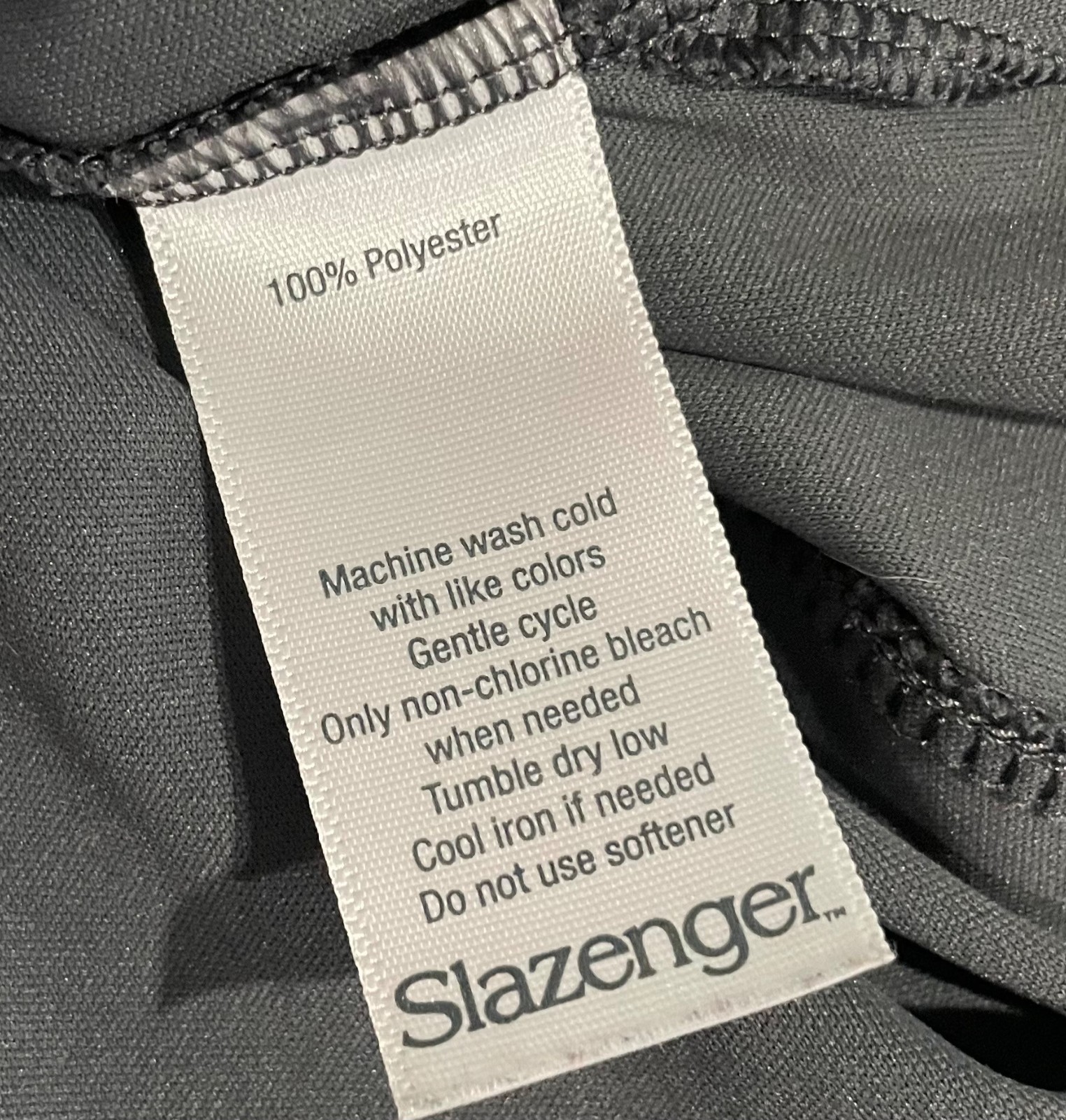 Slazenger Performance Golf Polo Shirt L Black Sleeveless 1/4 Zip Workout Sporty