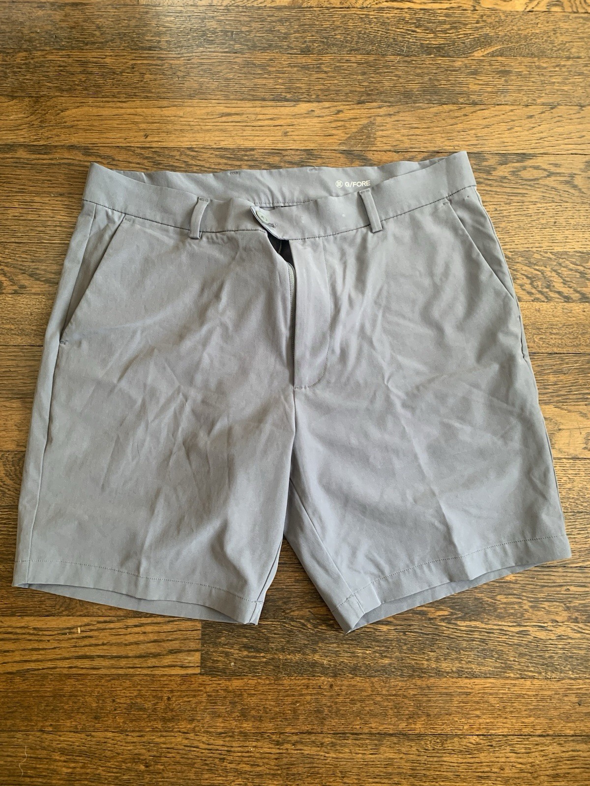 G/FORE Performance Golf Shorts Ash Gray Mens sz 33