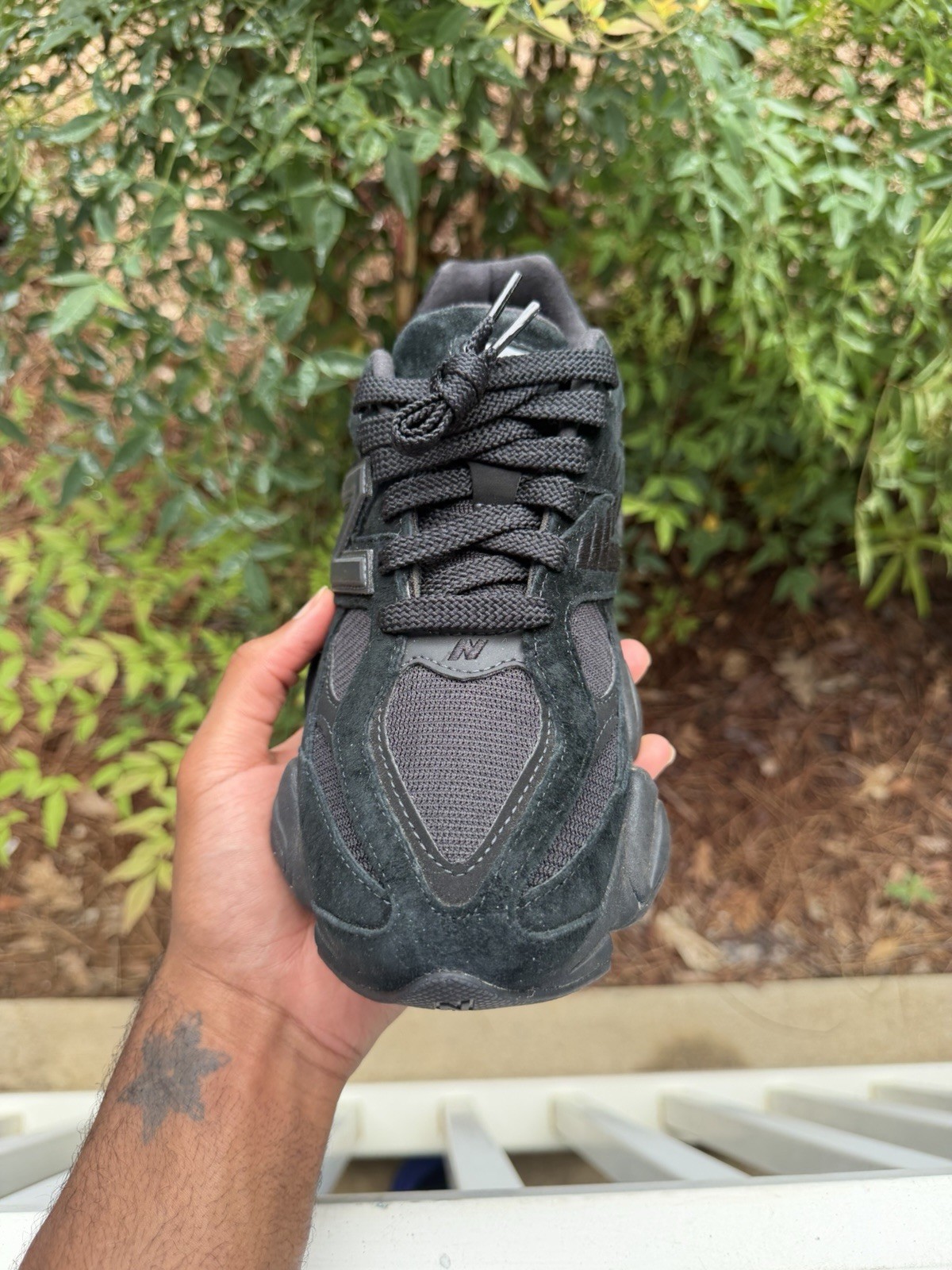 Size 9 – New Balance 9060 Triple Black Suede