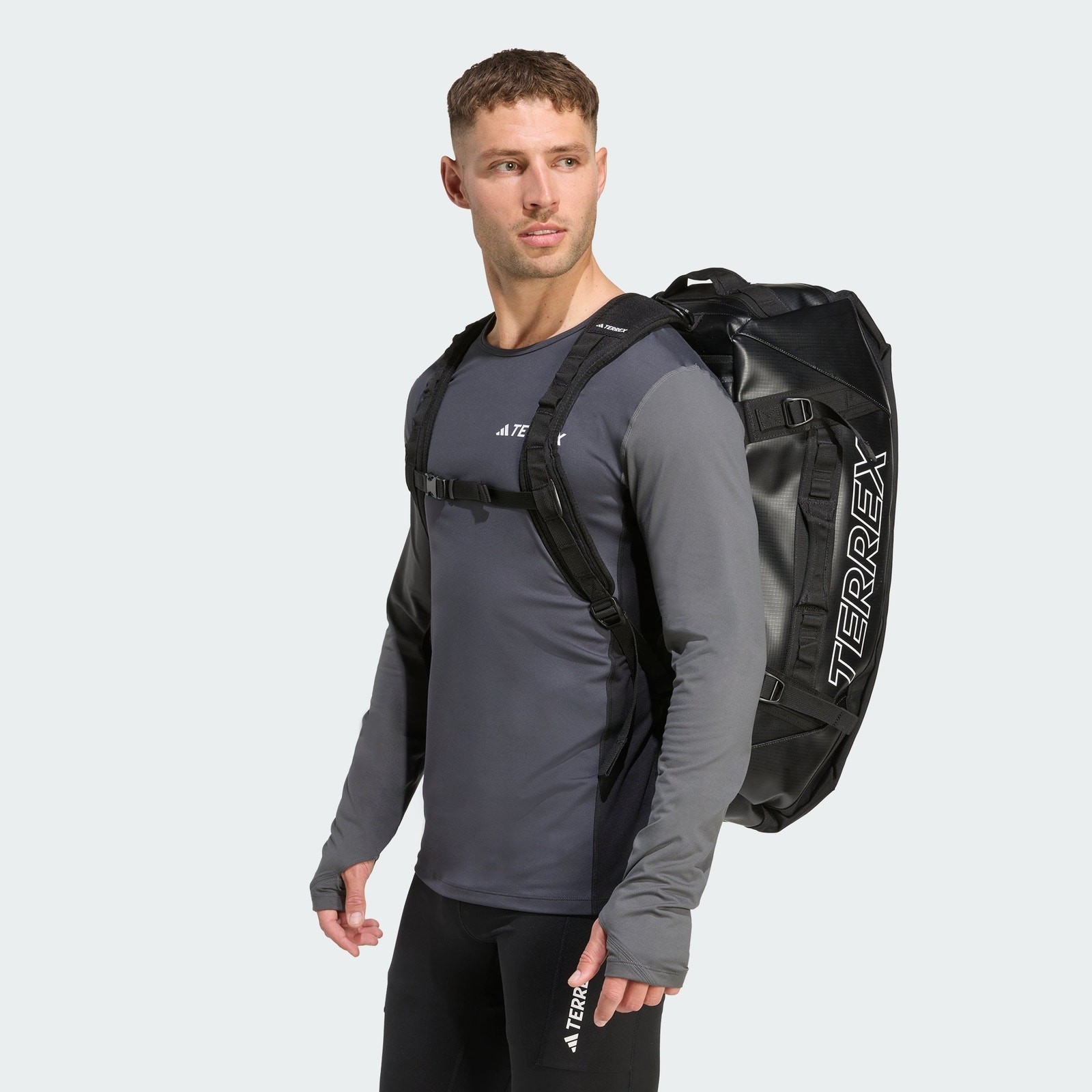 Adidas Terrex duffle bag backpack medium Rain.Rdy Expedition Black 70L IC5649