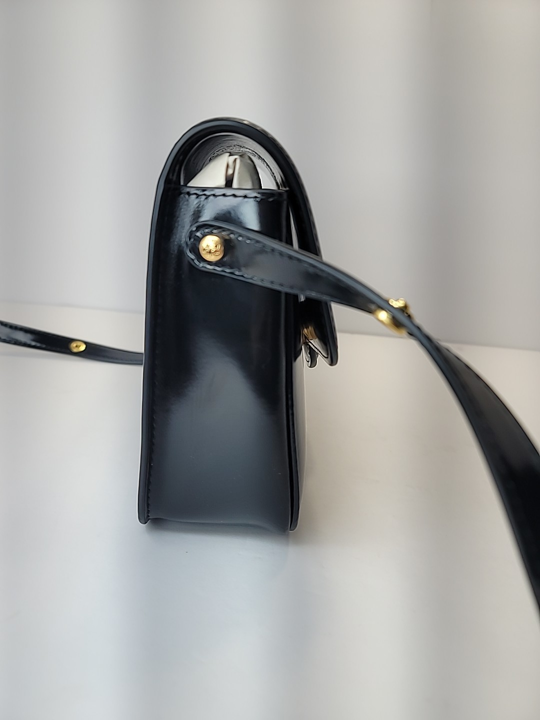 NWOT Tory Burch Robinson Spazzolato Convertible Leather Shoulder Bag, Black, NWT